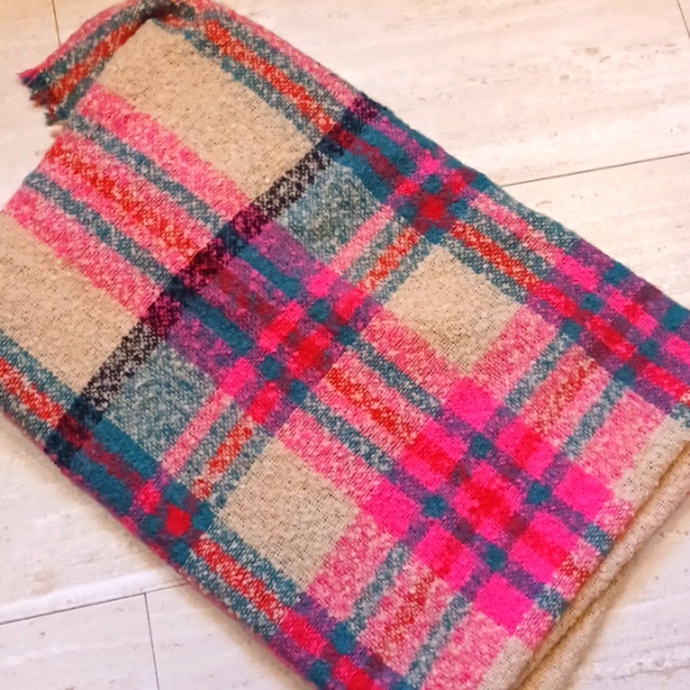 Multi-Color Over-Sized Blanket Wrap